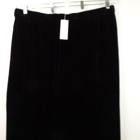 Eileen Fisher Velvet Ankle Pants Women's Plus Size 2X Black Wide Leg Silk Blend - Picture 6 of 9